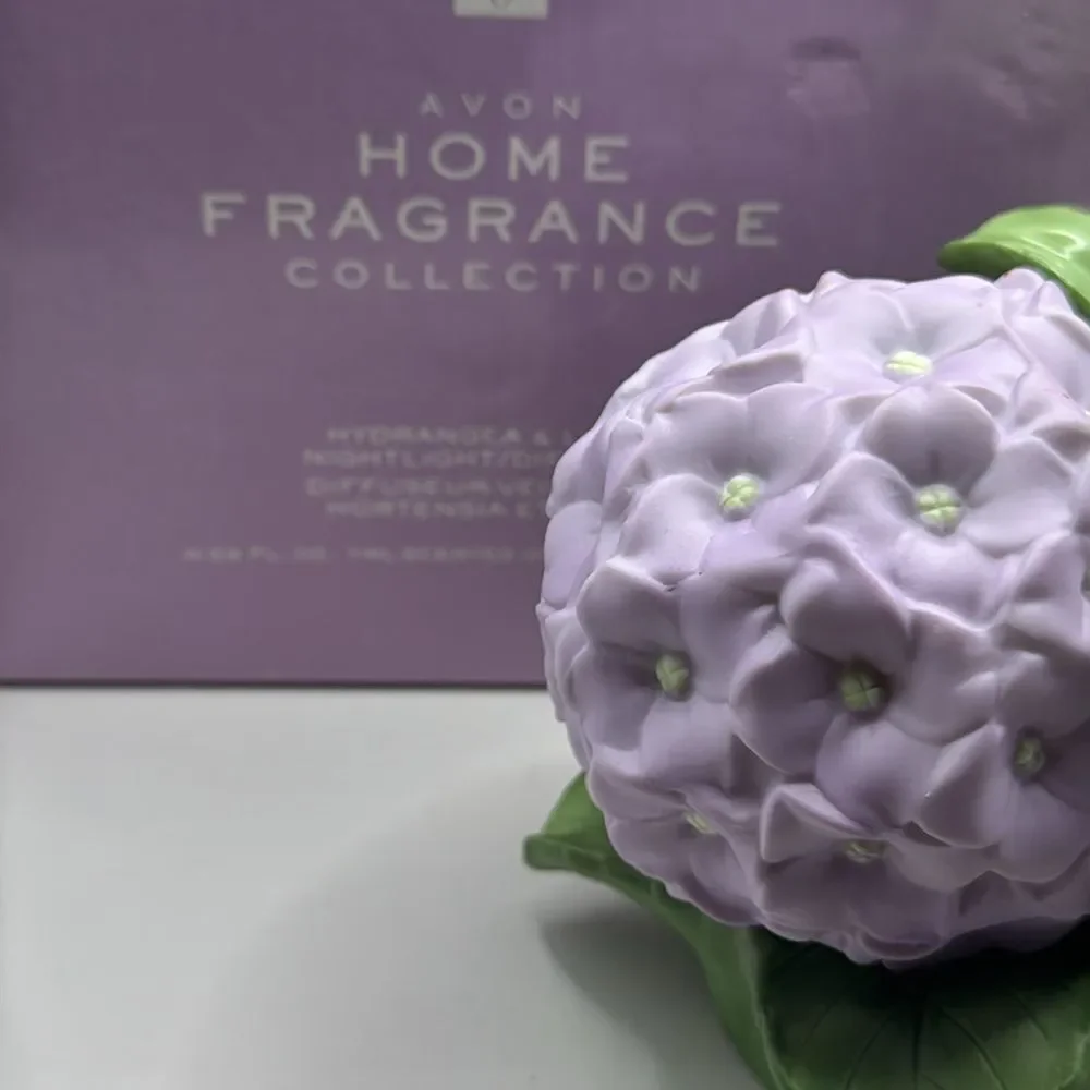 Vintage AVON Home, fragrance collection, hydrangea & lilac nightlight diffuser